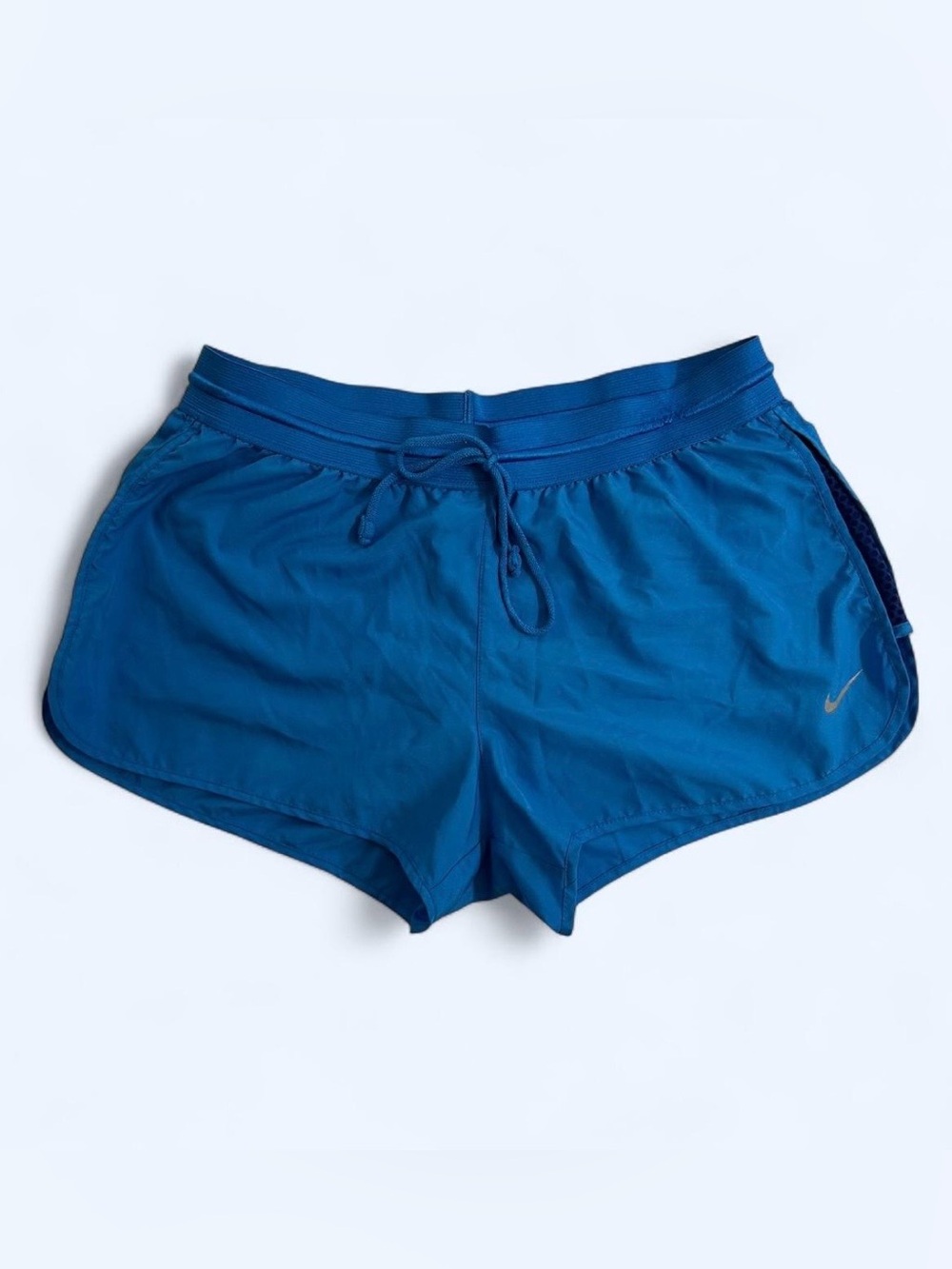 Nike Women's Dri-FIT Running Shorts with drawstrings and inner liner size M